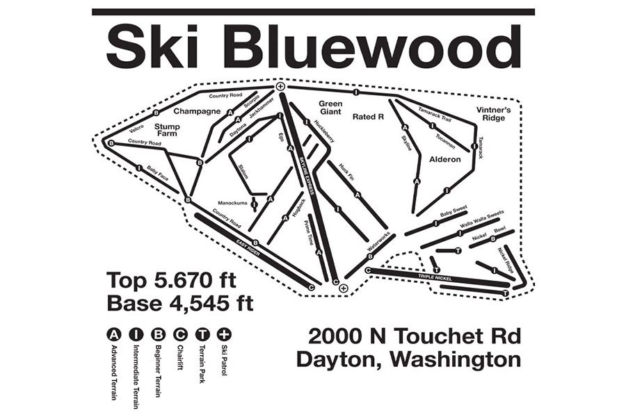 Ski Bluewood Art
